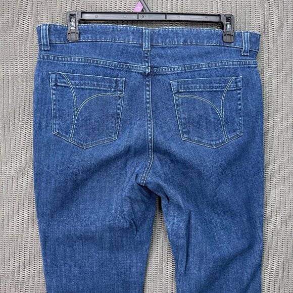 Izod Matchstick Petite Womens Size 16P Blue Straight Leg Denim Jeans - Picture 9 of 12